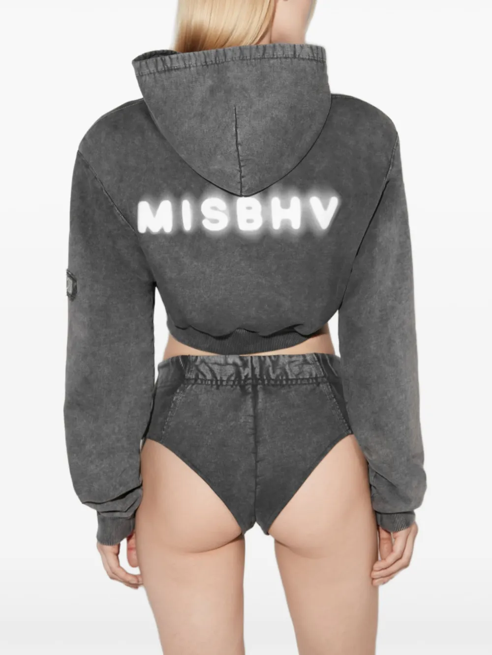 Misbhv Community Super Logo Shorts In Gray