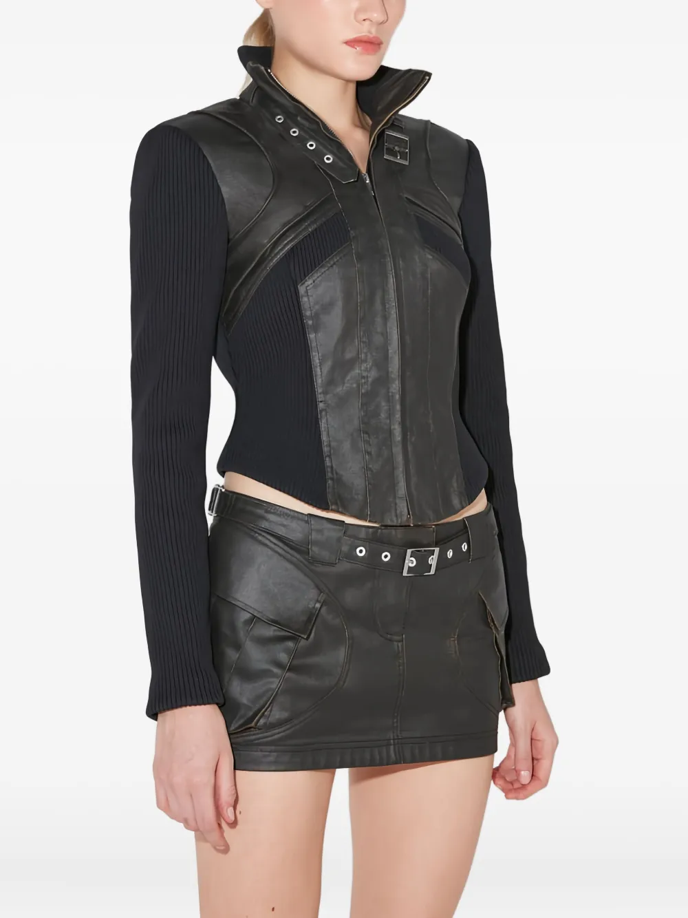 Misbhv Waxed Cotton Jacket In Black