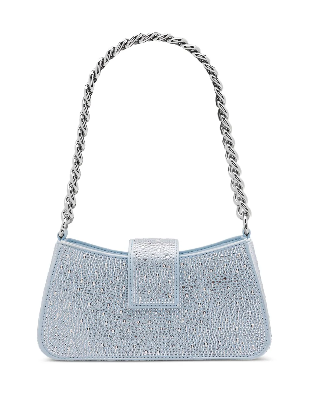 MISBHV Schoudertas met kristallen detail - Blauw