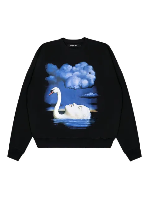 MISBHV  La Donna Del Lago graphic crew-neck sweater