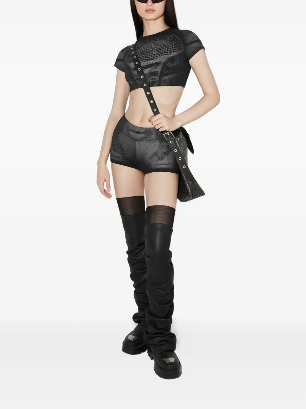 MISBHV Shorts met logodetail Zwart