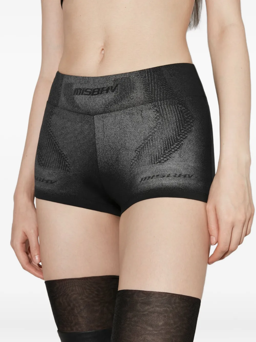 MISBHV Shorts met logodetail Zwart