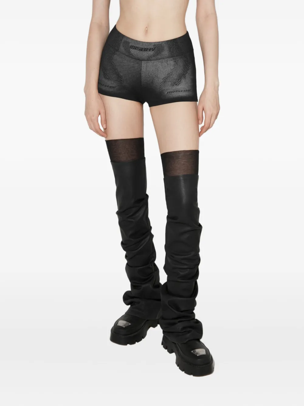 MISBHV Shorts met logodetail Zwart