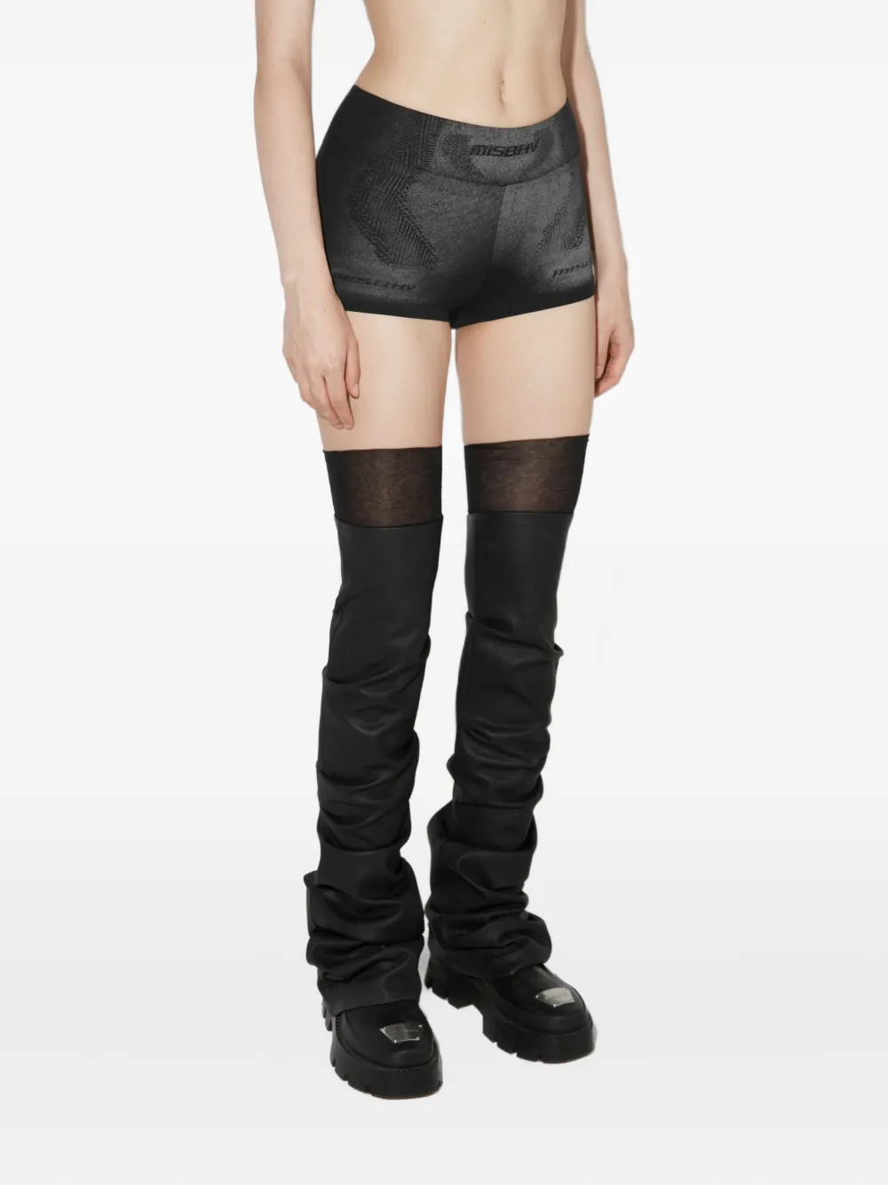 MISBHV Shorts met logodetail Zwart