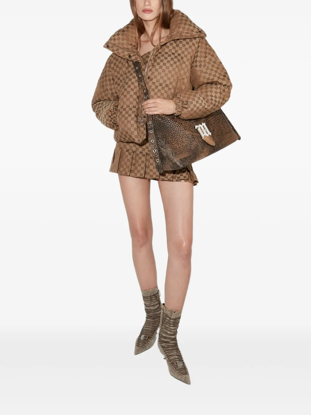 MISBHV veste à manches longues et motif monogrammé en jacquard | Doudounes | Image 2