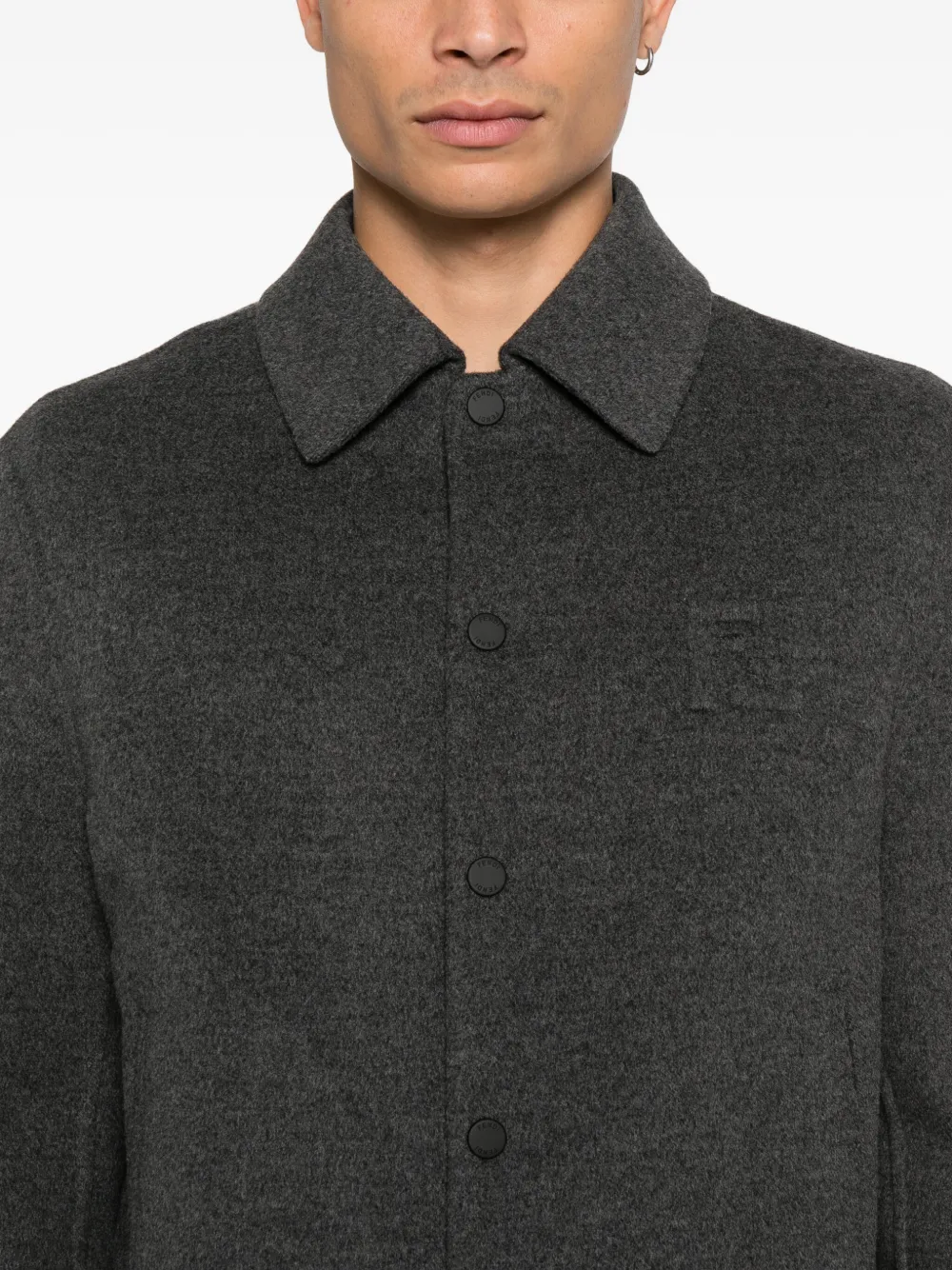 FENDI Wollen shirtjack Grijs