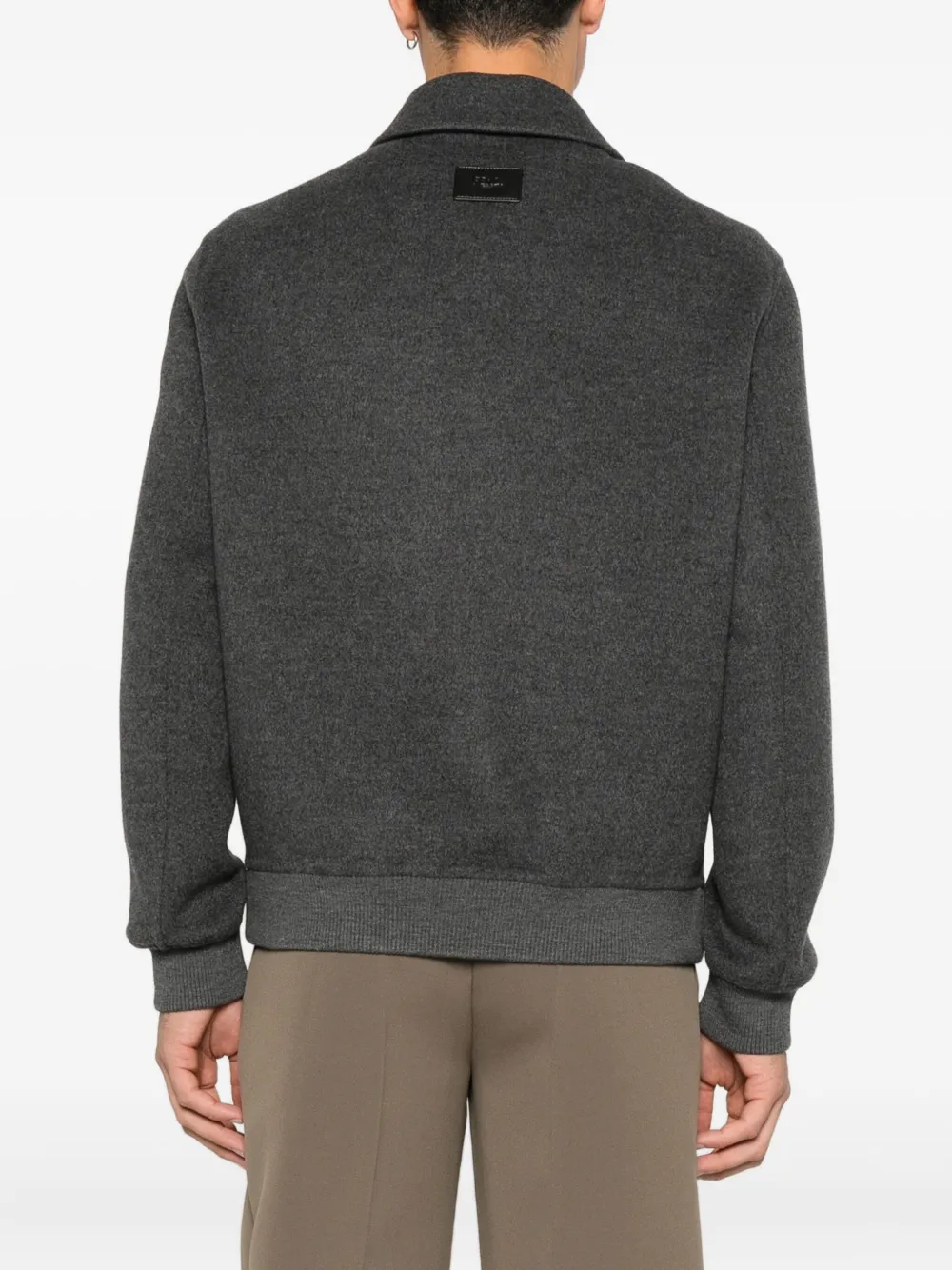 FENDI Wollen shirtjack Grijs