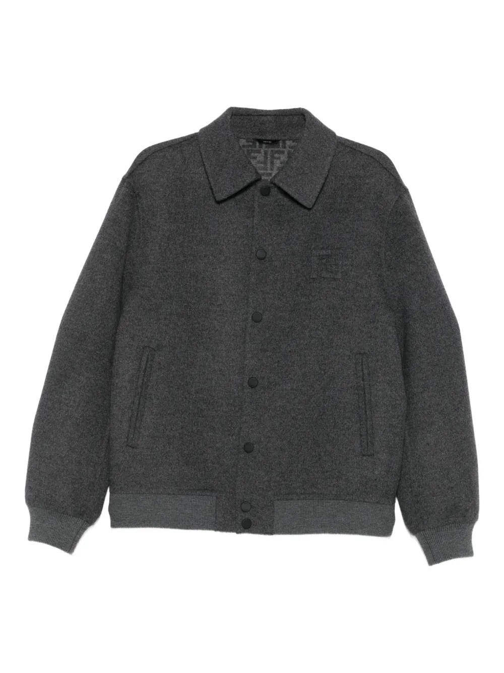 FENDI wool overshirt | Grey | Image 1