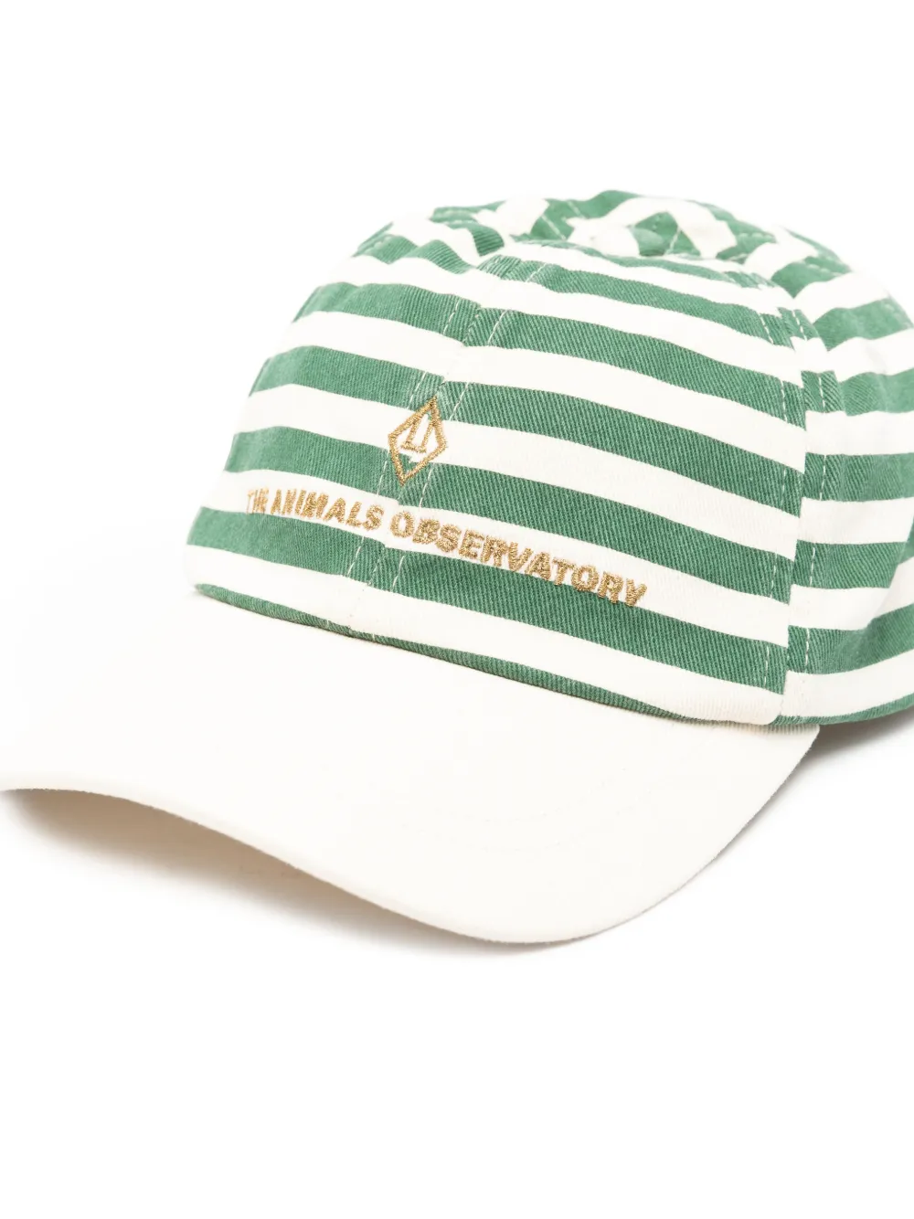  The Animals Observatory Striped Logo Cap - Neutrals 