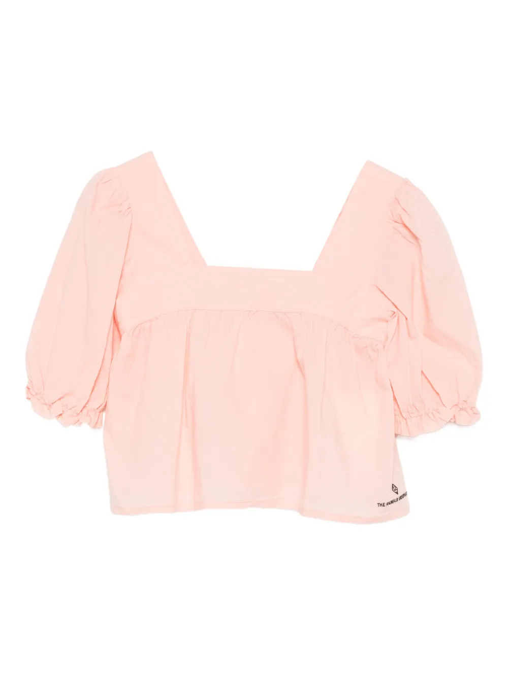 The Animals Observatory Top con scollo squadrato - Rosa