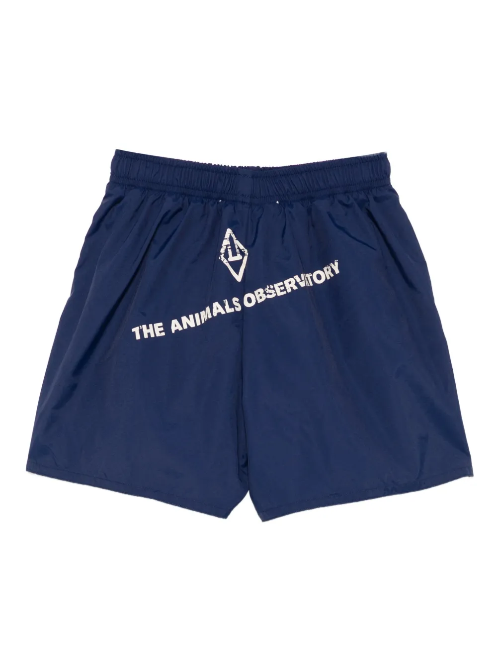  The Animals Observatory Drawstring Logo Shorts - Blue 