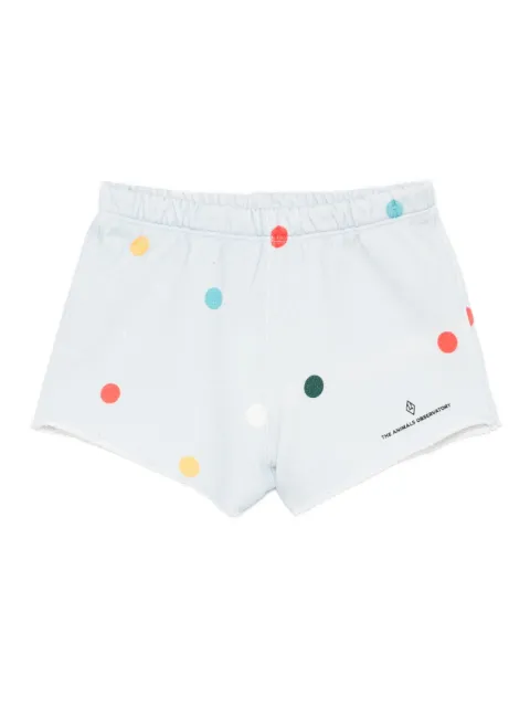 The Animals Observatory Turtledove polka-dot frayed shorts