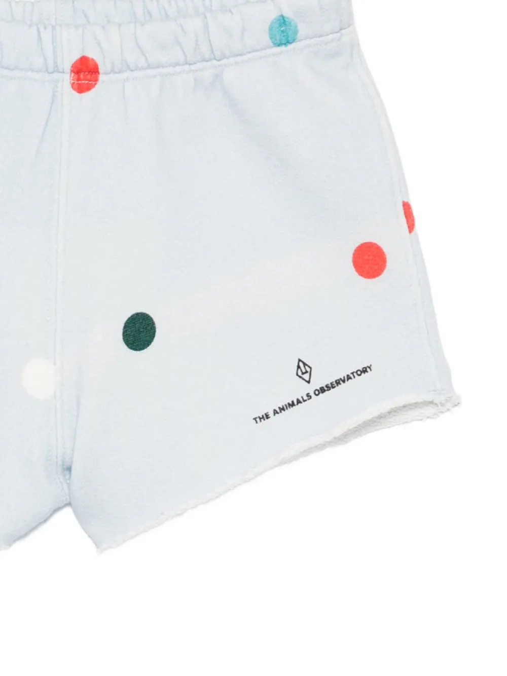  The Animals Observatory Turtledove Polka-dot Frayed Shorts - Blue 