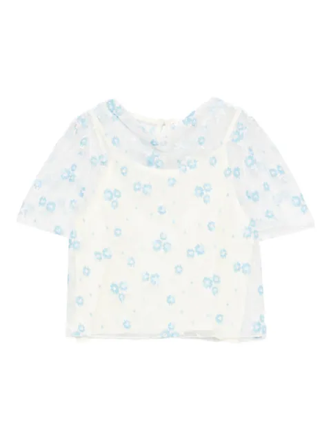 The Animals Observatory blusa con bordado floral