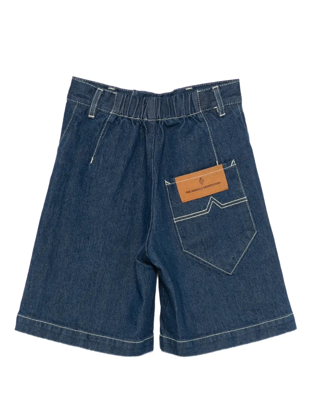 Muntjac Contrast-Stitch Denim Shorts