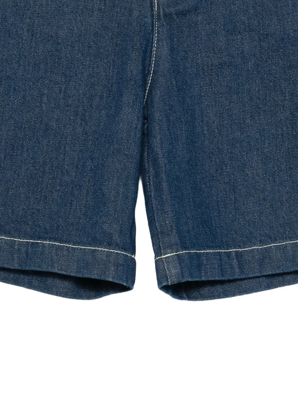 Muntjac Contrast-Stitch Denim Shorts