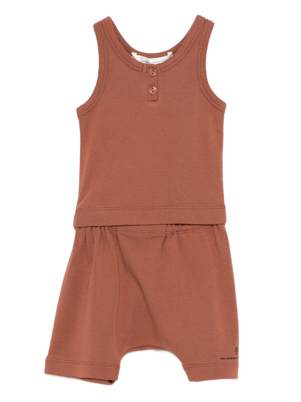 The Animals Observatory Set top e shorts con vita elasticizzata (2 pezzi) - Marrone