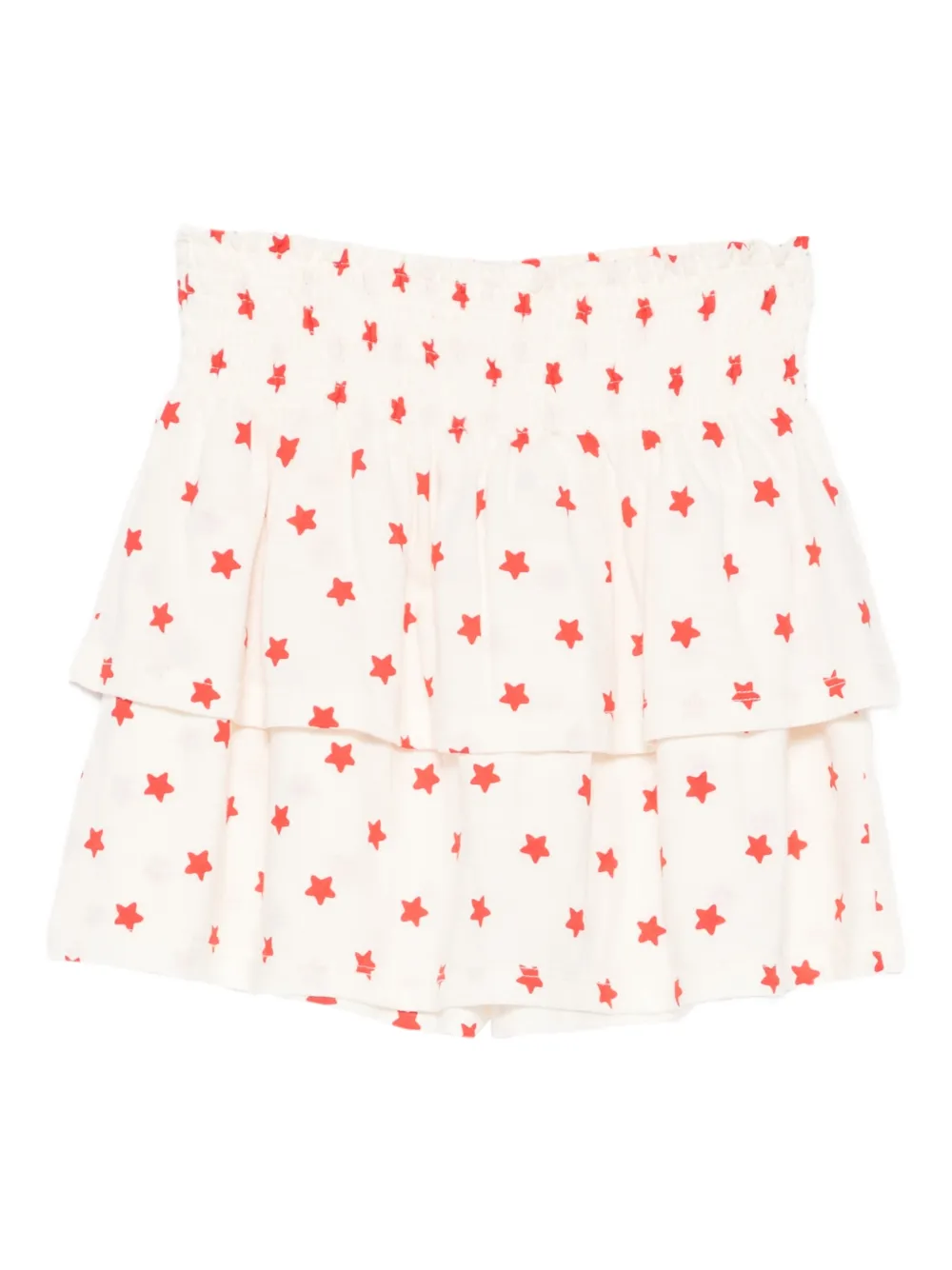 The Animals Observatory Kiwi skort met sterrenprint Beige