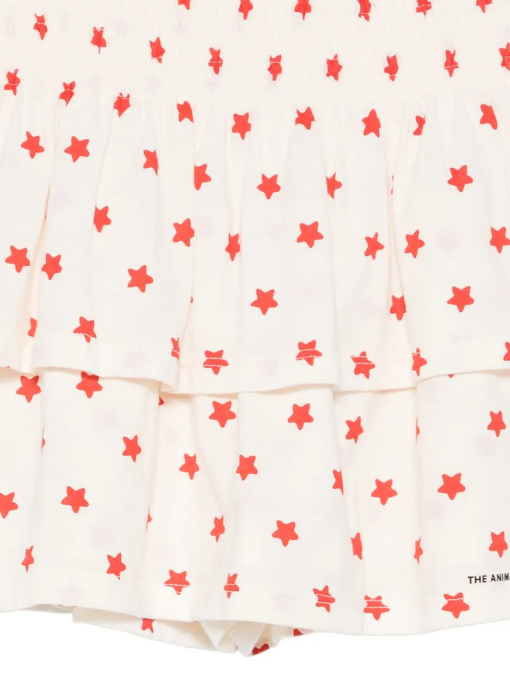 The Animals Observatory Kiwi skort met sterrenprint Beige