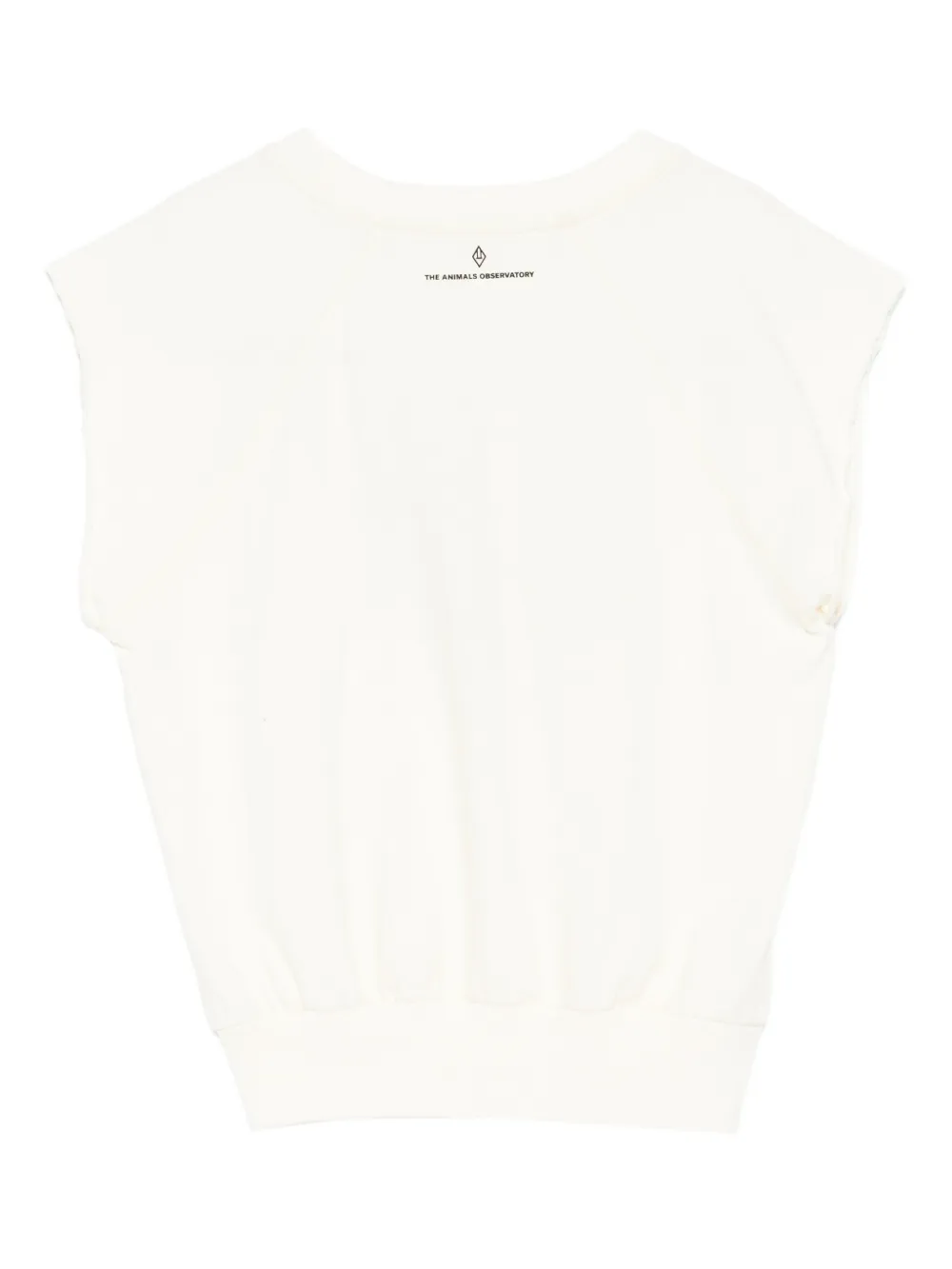 The Animals Observatory Squab T-shirt met print Beige