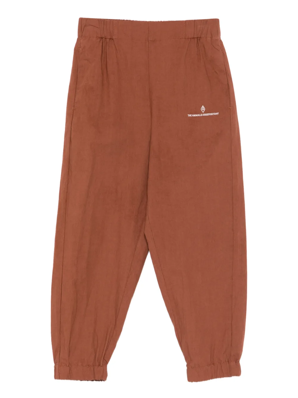 The Animals Observatory Pantaloni con logo - Marrone