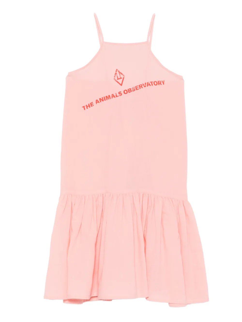 The Animals Observatory Abito smanicato con logo - Rosa