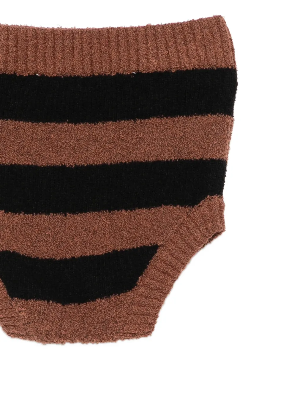 The Animals Observatory Striped Button Top Set - Brown 