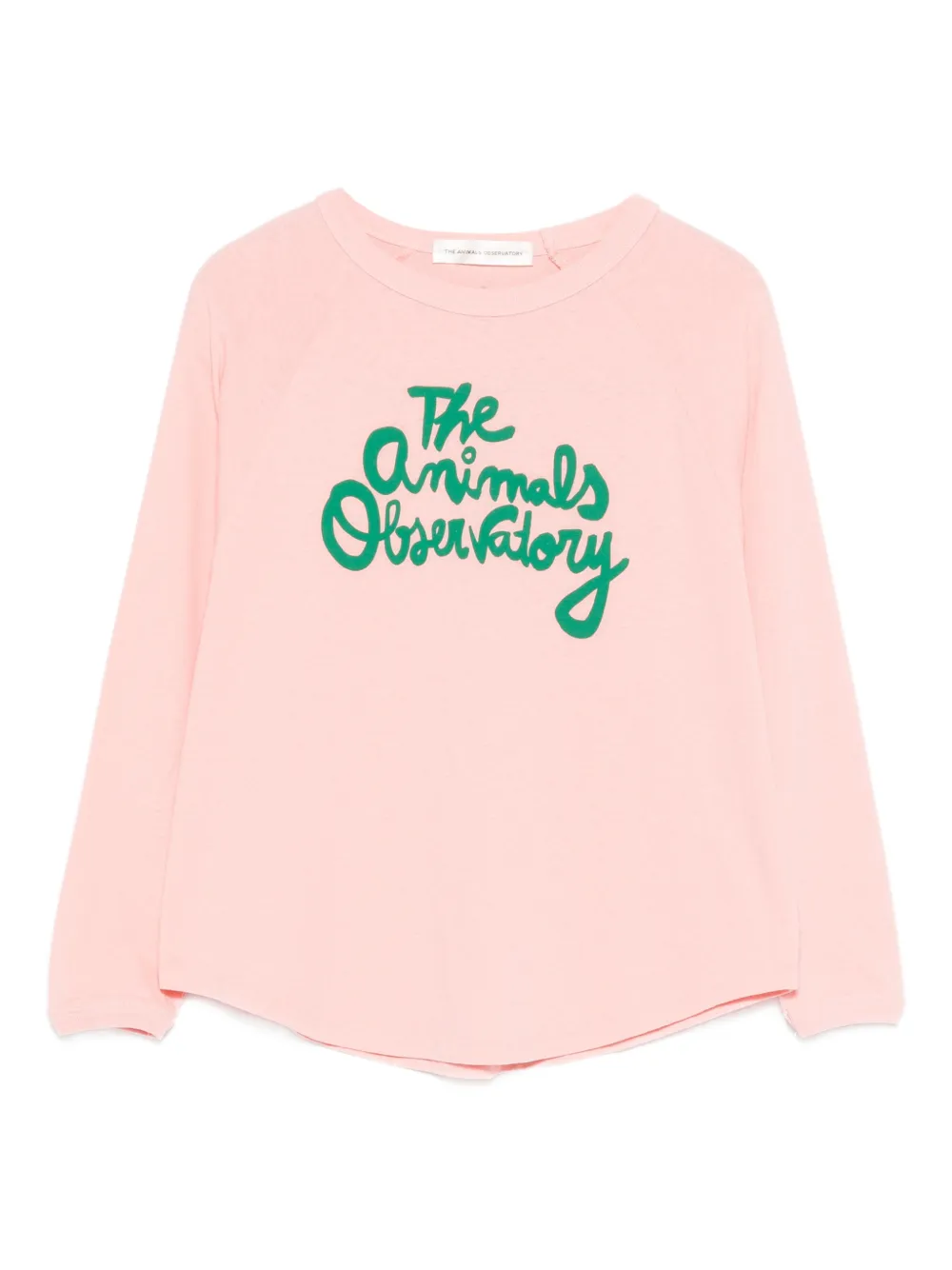 The Animals Observatory T-shirt a maniche lunghe con logo - Rosa