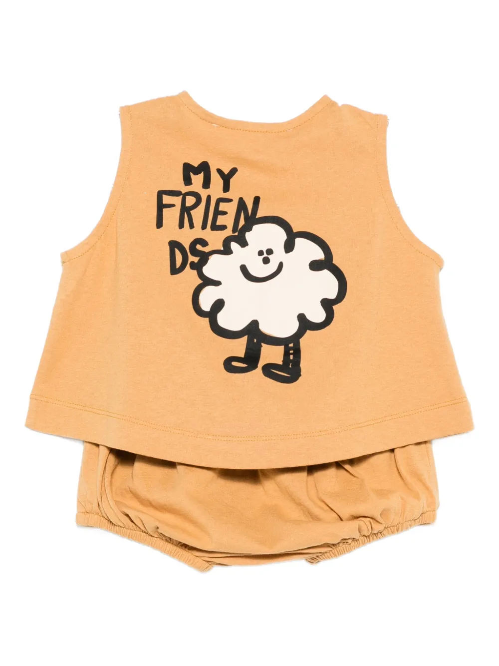  The Animals Observatory Graphic-print Shorts Set - Brown 