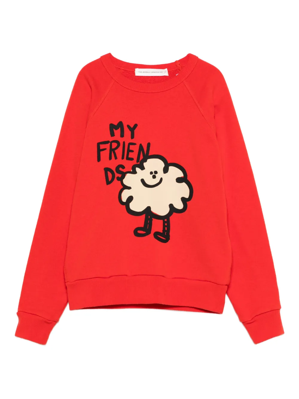The Animals Observatory Felpa con stampa grafica - Rosso