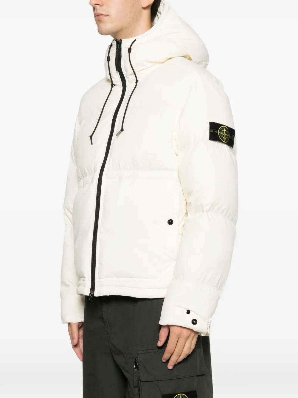 Stone Island Jack met capuchon Wit