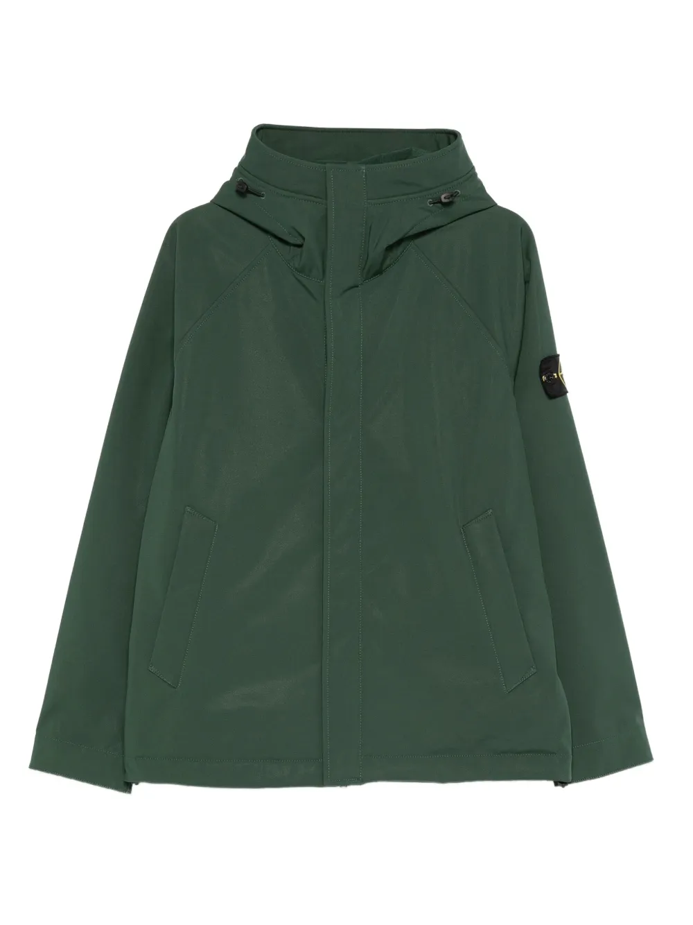Stone Island hooded pocket jacket | Green | Image 1