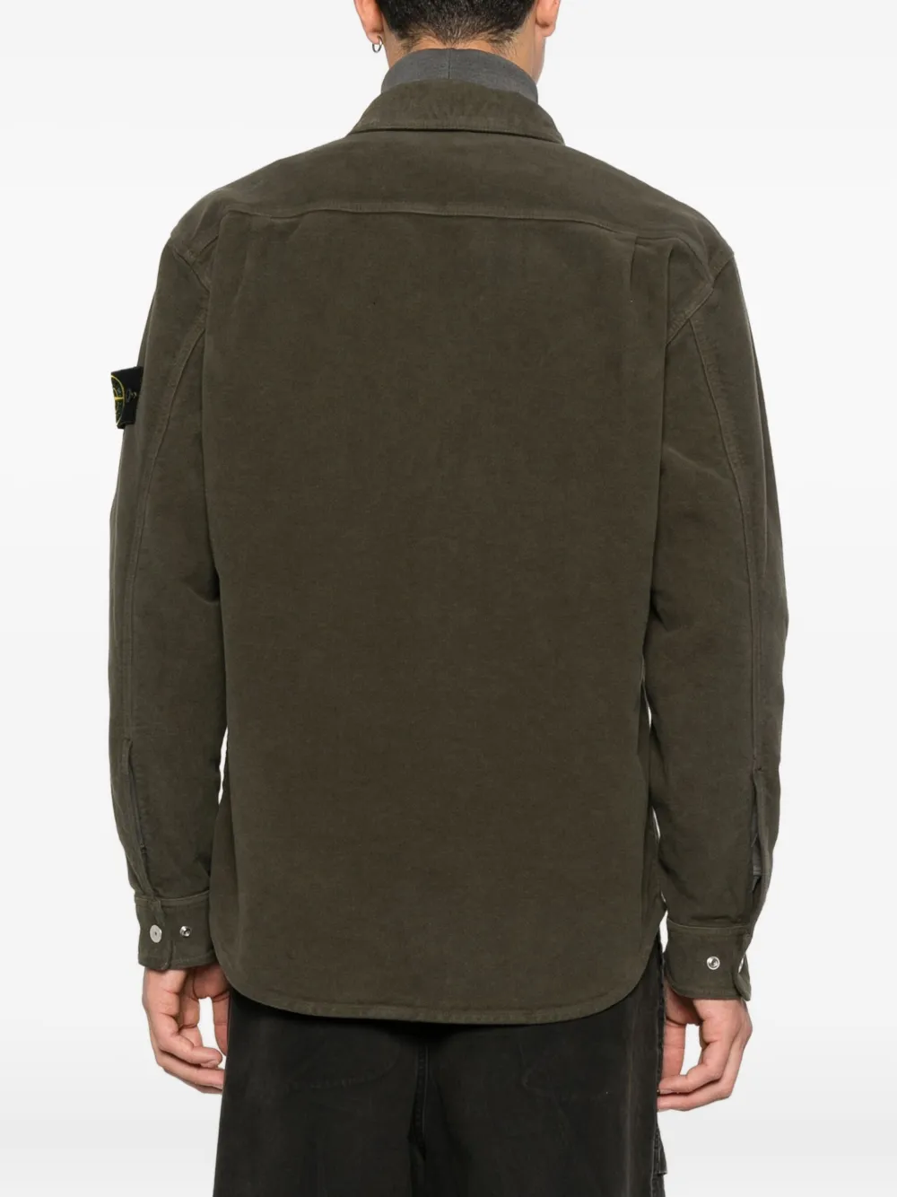 Stone Island Overhemd met zak Groen