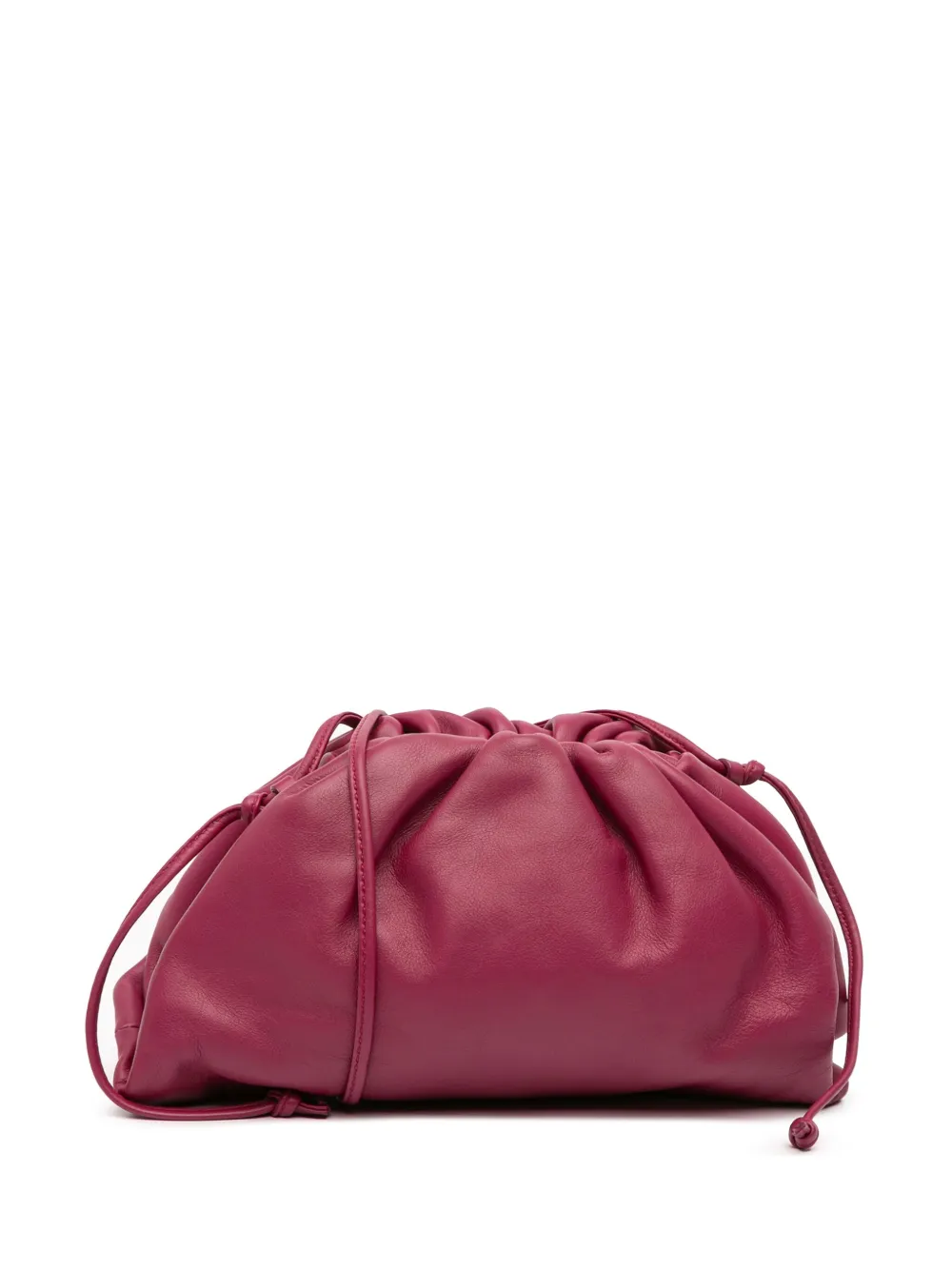 Pre-owned Bottega Veneta 2012-2025 Lambskin The Mini Pouch Crossbody Bag In Purple