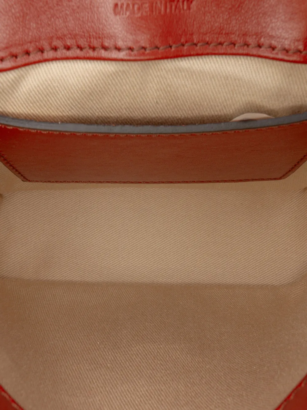 Pre-owned Chloé 2010-2025 Mini Shaded Glossy Calfskin Lizard Embossed Trim C Satchel In White