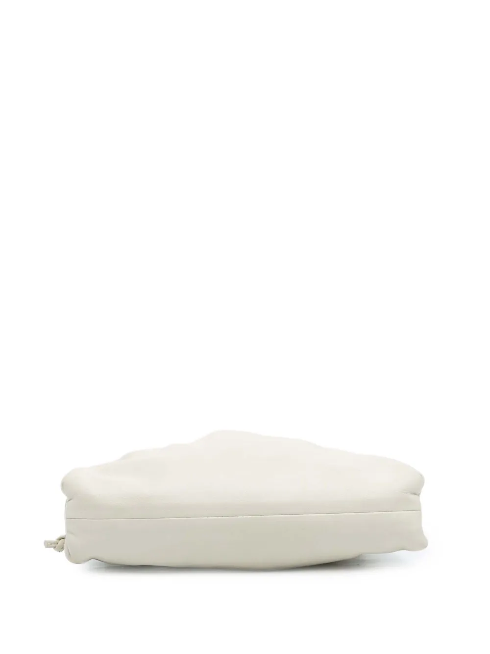 Pre-owned Bottega Veneta 2012-2025 Lambskin The Mini Pouch Crossbody Bag In White