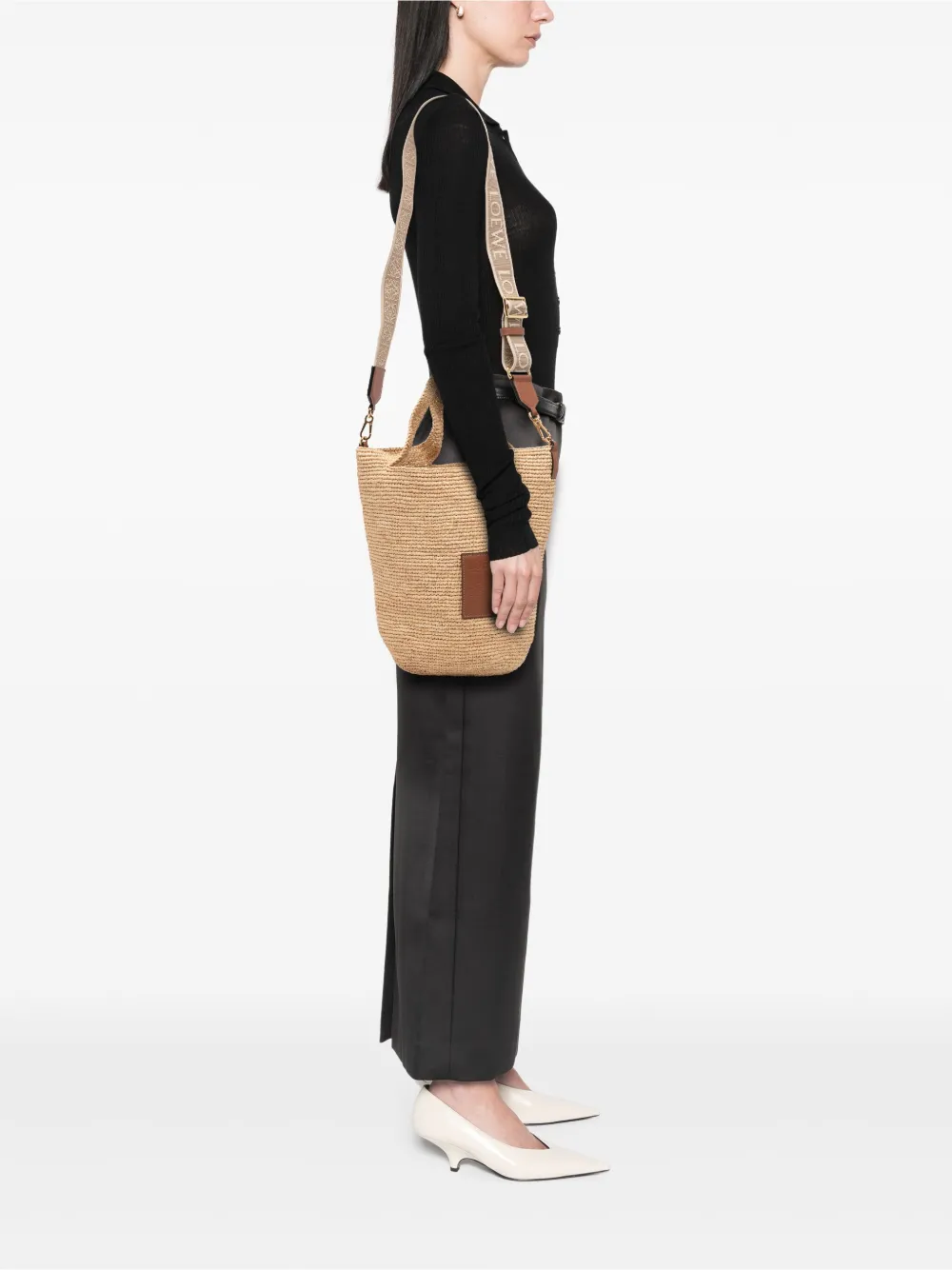 Loewe Pre-Owned 2023 Mini Raffia Slit satchel | Pre-Owned | Image 2
