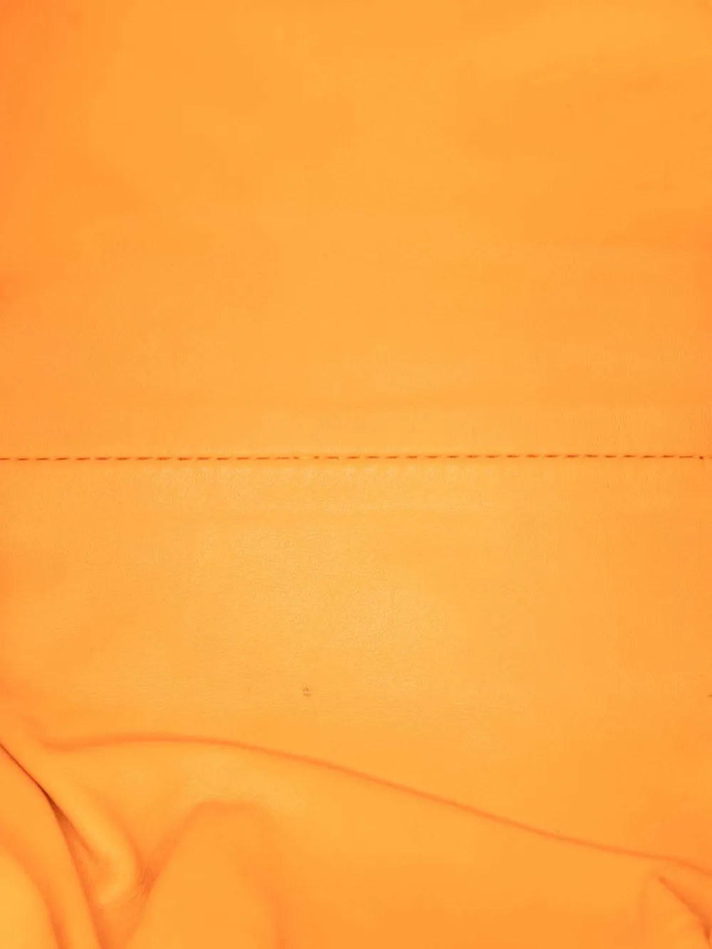 Pre-owned Bottega Veneta 2012-2025 Lambskin The Mini Pouch Crossbody Bag In Orange