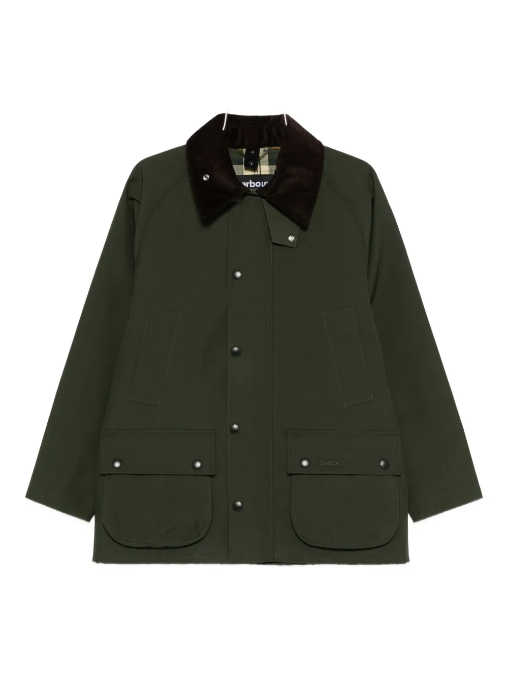 Barbour Bedale Corduroy-collar Jacket In Multi