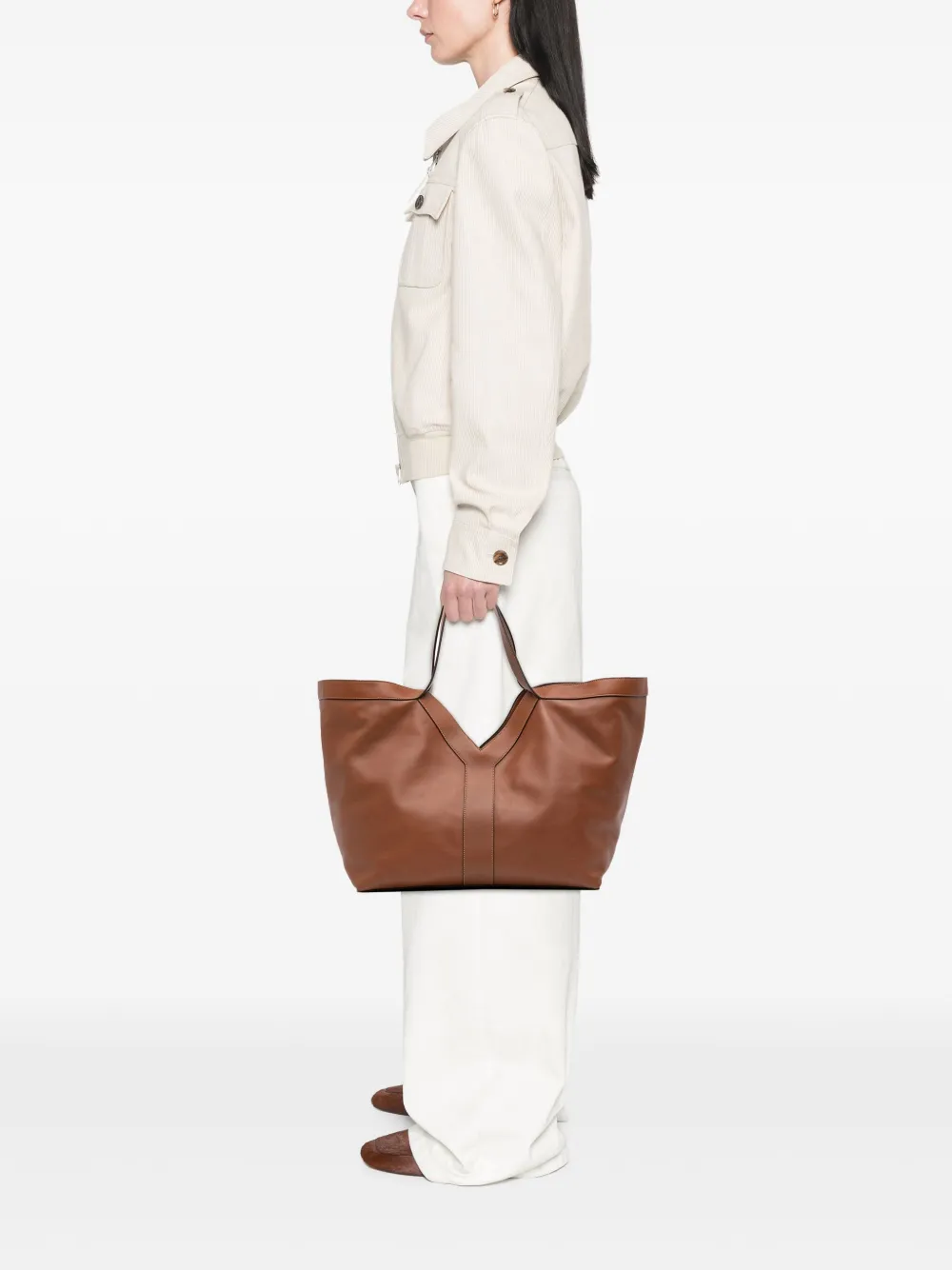 Saint Laurent Pre-Owned 2024 Leather Y tote bag | Pre-Owned | Image 2