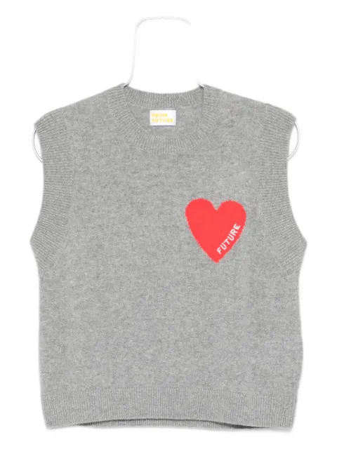 FROM FUTURE heart-motif sleeveless vest