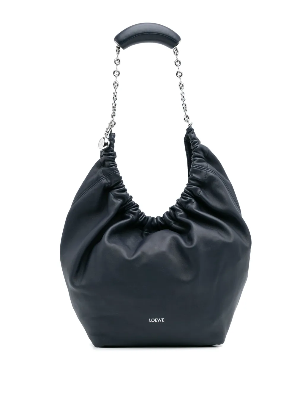 Loewe Pre-Owned 2024 スモール メローナパ ラムスキン スクイーズ バッグ ショルダーバッグ - ブルー Loewe Pre-Owned 2024 スモール メローナパ ラムスキン スクイーズ バッグ ショルダーバッグ - ブルー