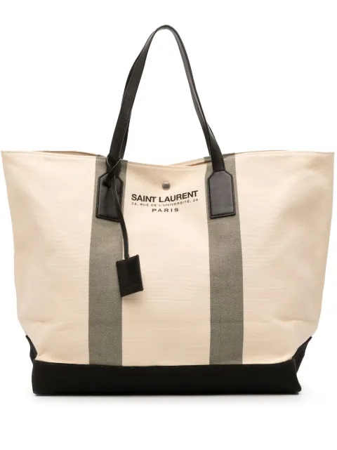 Saint Laurent Pre-Owned 2015 Canvas East West Beach Shopping tote bag