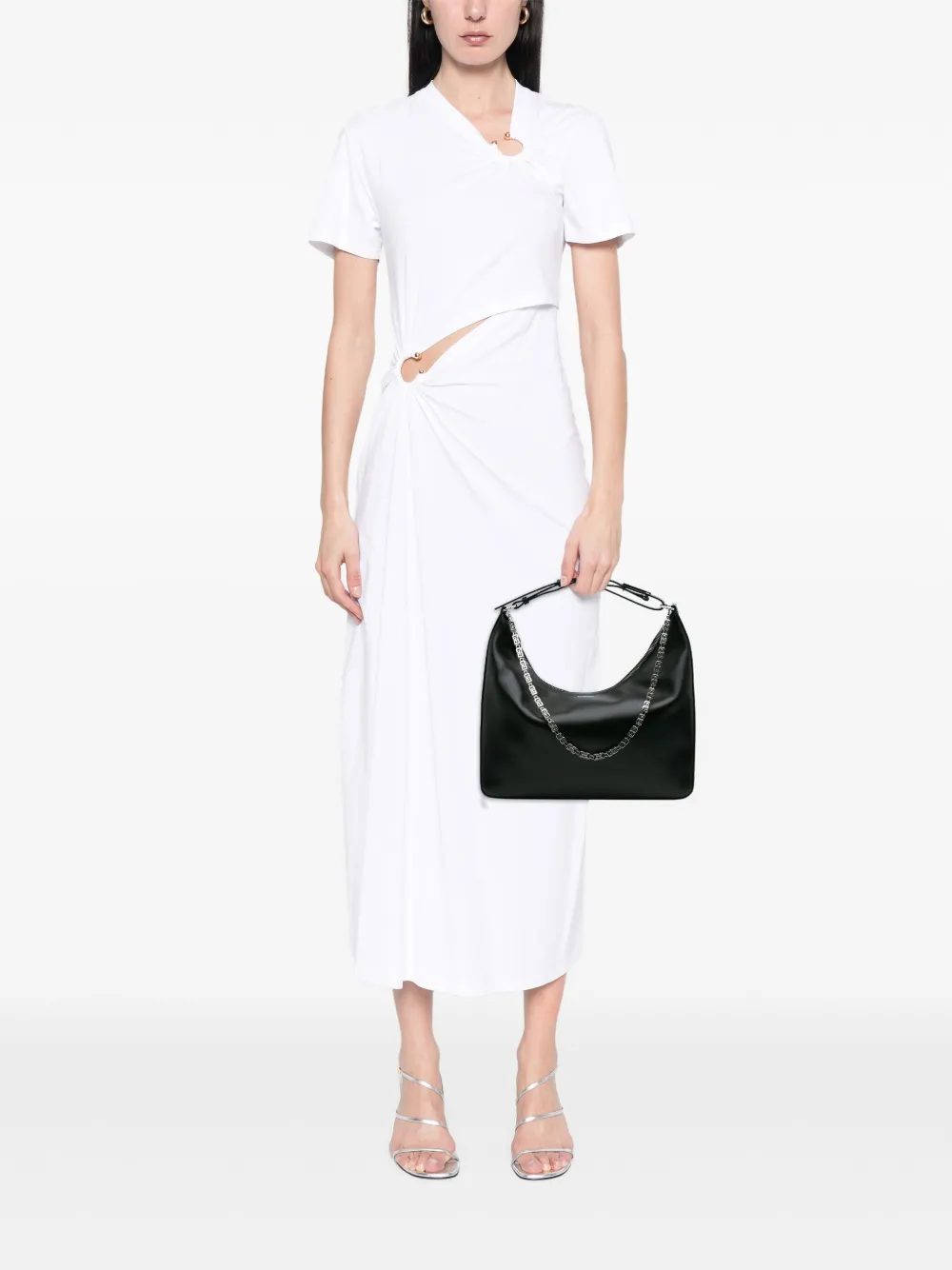 Givenchy Pre-Owned 2012 Medium Leather Moon Cut Out Bag satchel | Black | Image 1