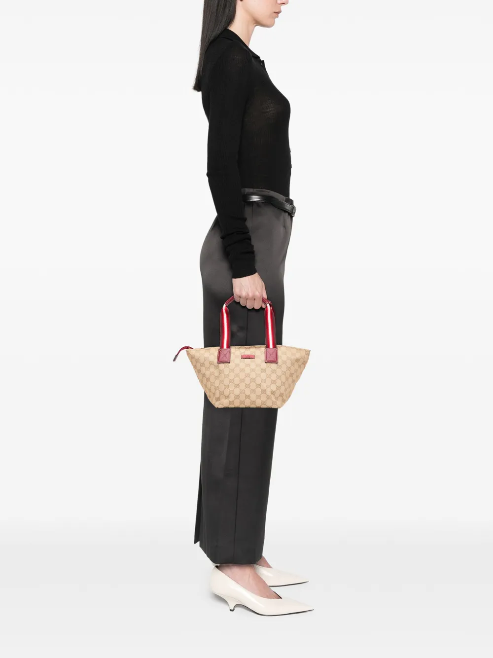 Gucci Pre-Owned 2000-2015 GG Canvas Web handbag | Pre-Owned | Image 2