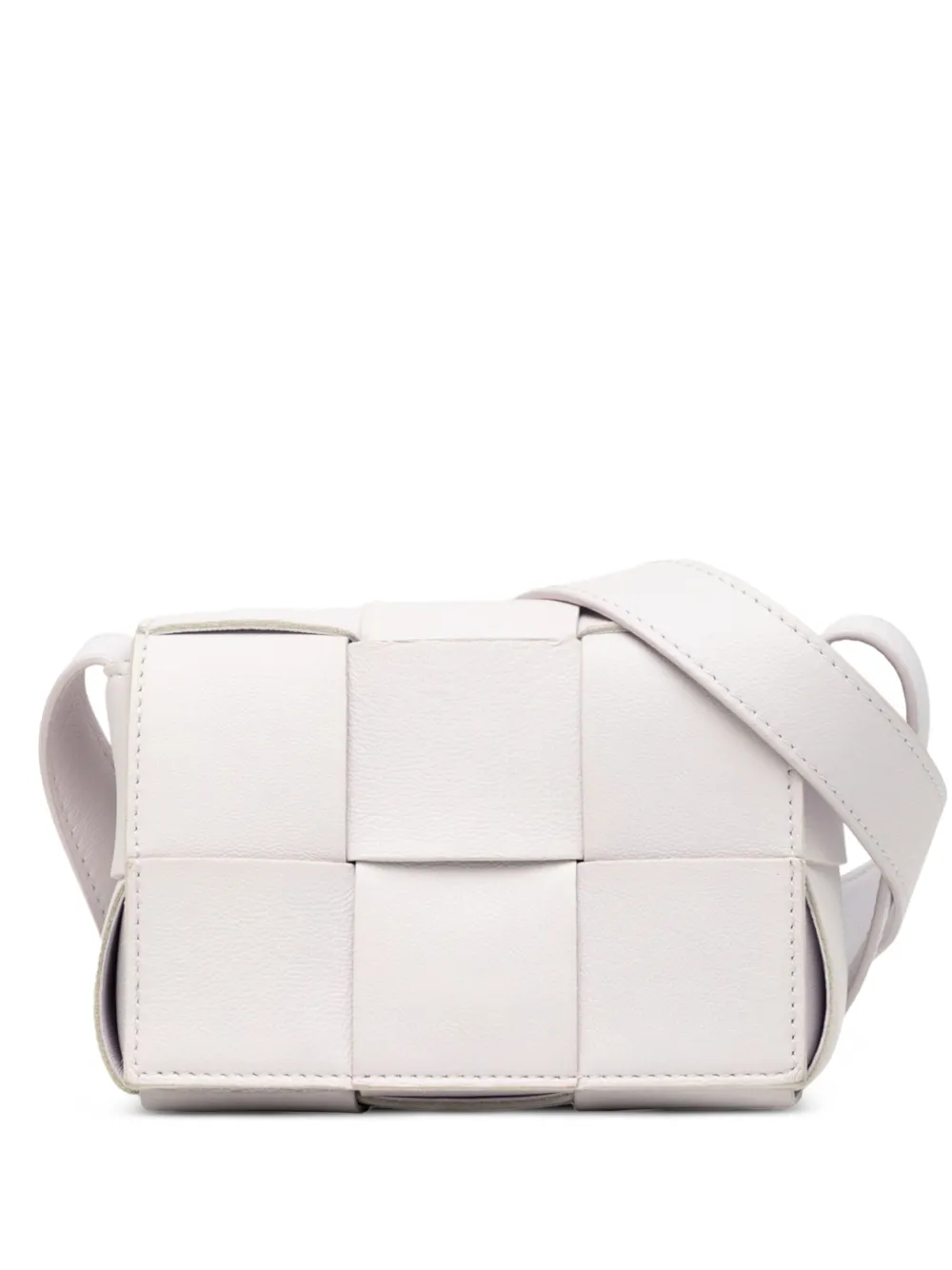 Bottega Veneta Pre-Owned 2012-2025 Extra Mini Nappa Maxi Intrecciato Cassette crossbody bag | White | Image 1