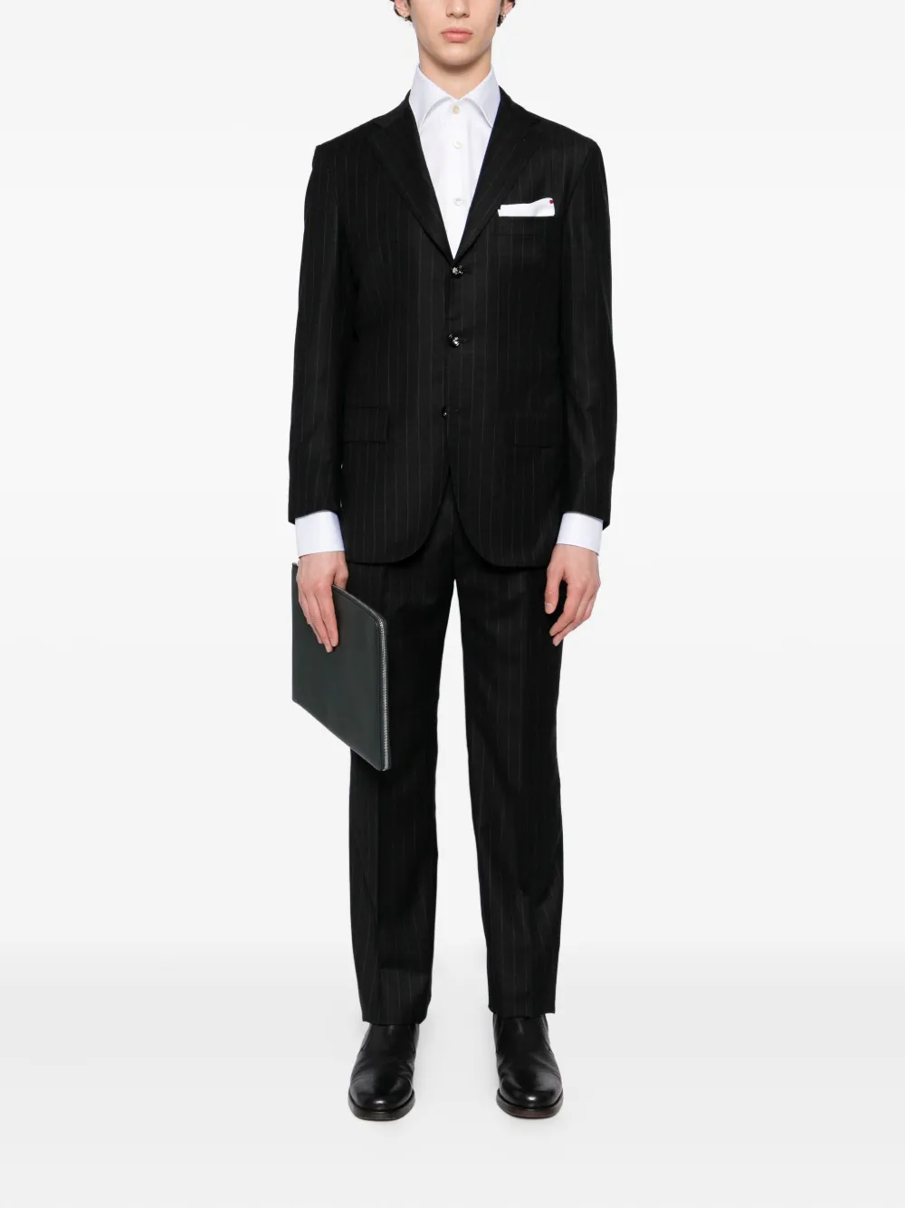 Kiton long-sleeved shirt - Wit