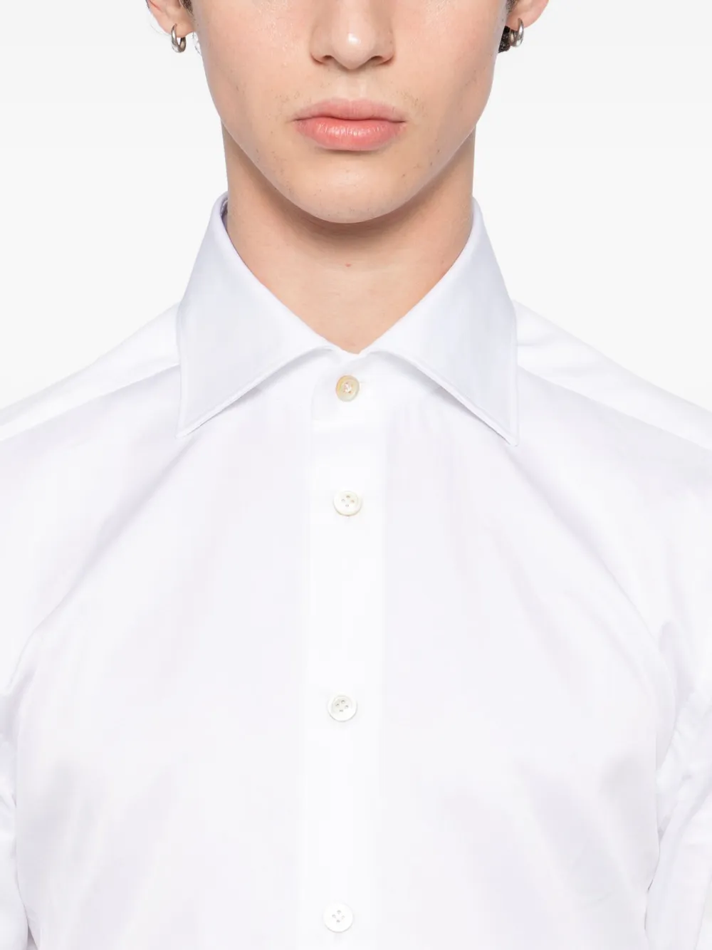 Kiton Overhemd met lange mouwen Wit