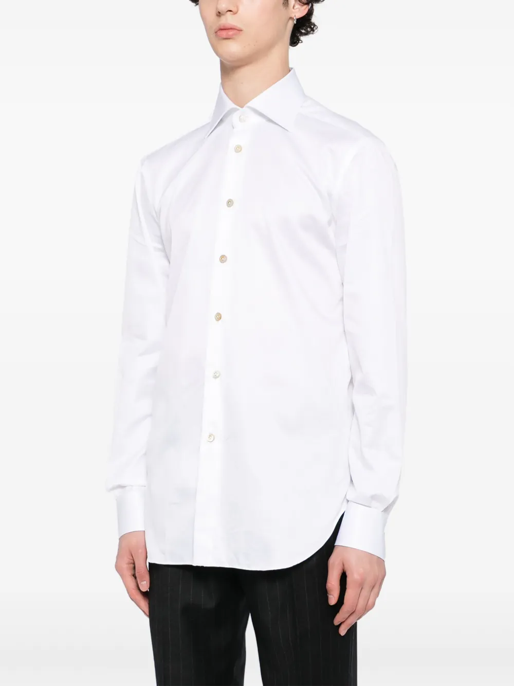 Kiton Overhemd met lange mouwen Wit