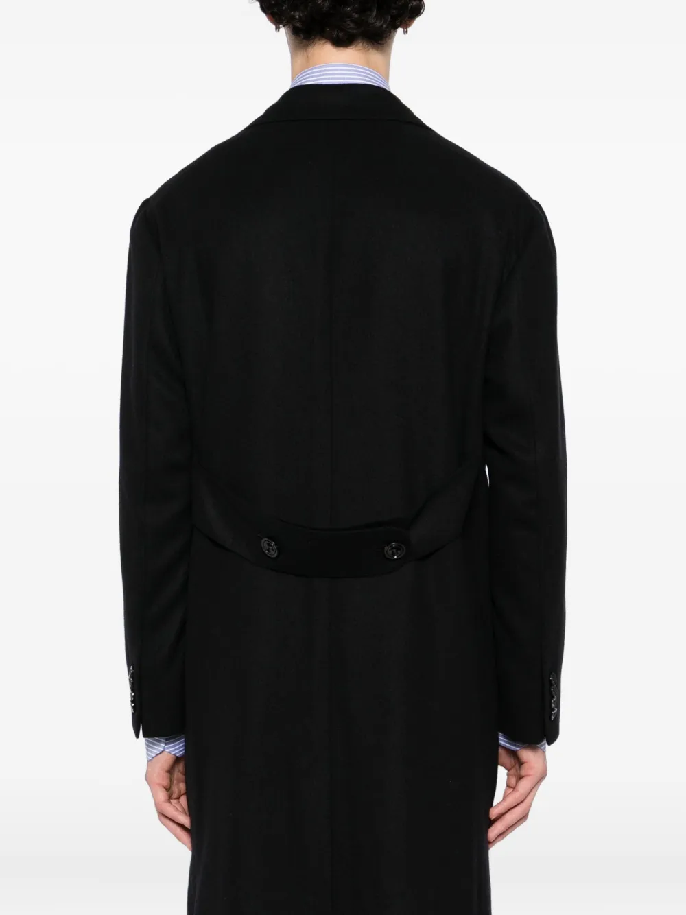 Kiton Luca Coat In Black
